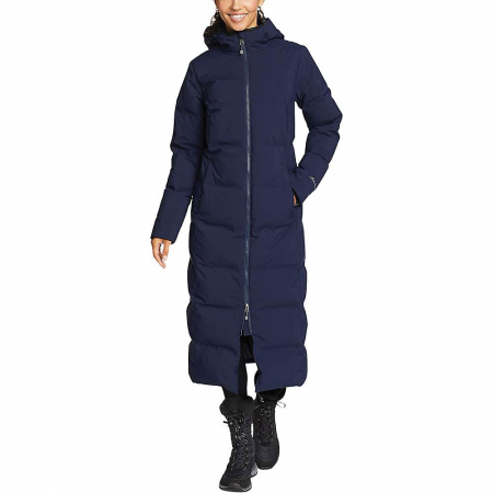 Eddie Bauer Women's Glacier Peak Seamless Stretch Down Duffle Coat - Atlantic