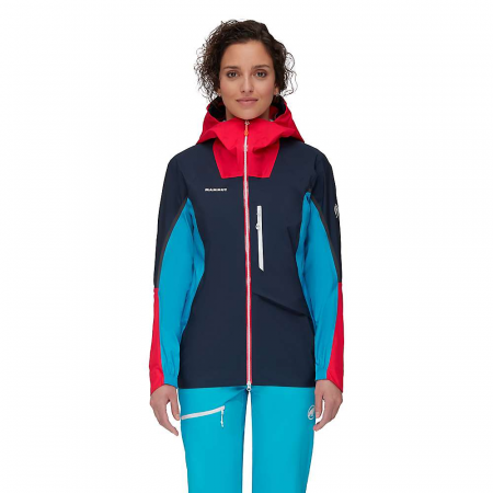 Mammut Women's Nordwand Light HS Hooded Jacket - Night / Azalea