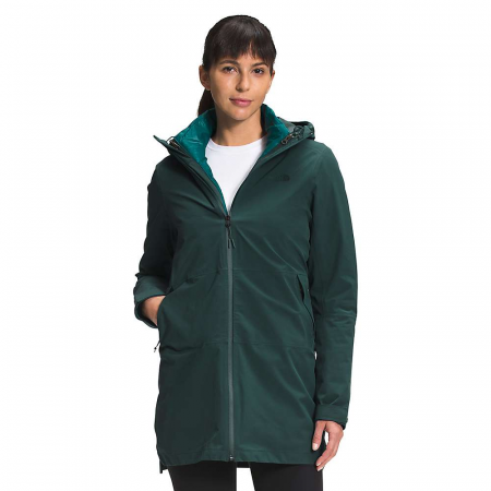 The North Face Women's ThermoBall Eco Triclimate Parka - Dark Sage Green / Shaded Spruce