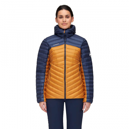 Mammut Women's Broad Peak IN Hooded Jacket - Cheetah / Marine