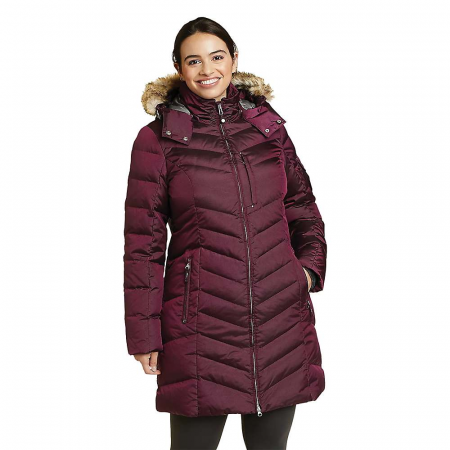 Eddie Bauer Women's Sun Valley Down Parka - Dark Plum