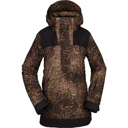 Volcom Women's Fern Insulated Gore Pullover - Leopard