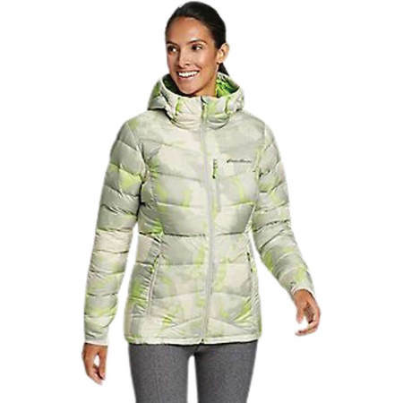 Eddie Bauer First Ascent Women's Downlight 2.0 Hooded Jacket - Limestone