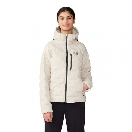 Mountain Hardwear Women's Stretchdown Hooded Jacket - Wild Oyster