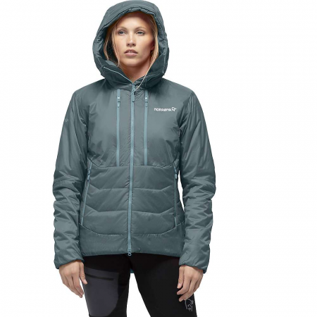 Norrona Women's Trollveggen Primaloft 100 Zip-Up Hooded Jacket - North Atlantic