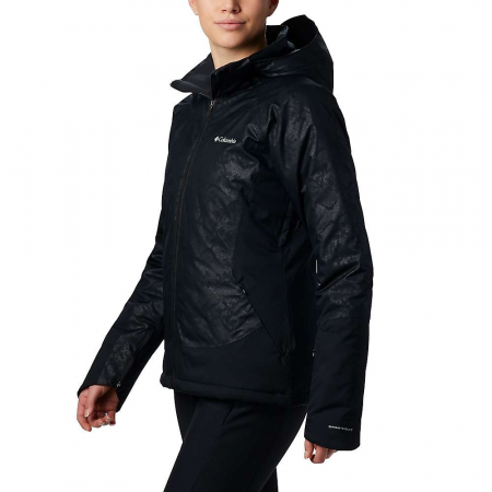 Columbia Women's Veloca Vixen Jacket - Black Slopes Emboss / Black