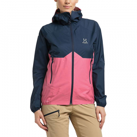 Haglofs Women's L.I.M Proof Multi Jacket - Tarn Blue / Tulip Pink