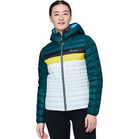 Cotopaxi Women's Fuego Down Hooded Jacket - Deep Ocean and Ice