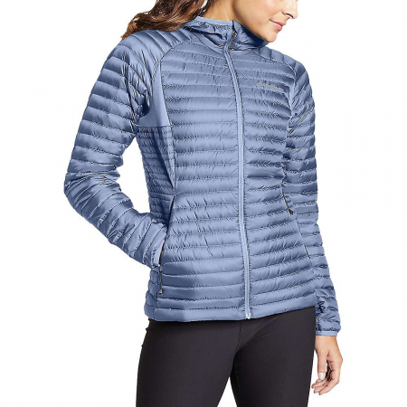 Eddie Bauer First Ascent Women's Microtherm 2.0 Stormdown  Hooded Jack - Dusty Blue