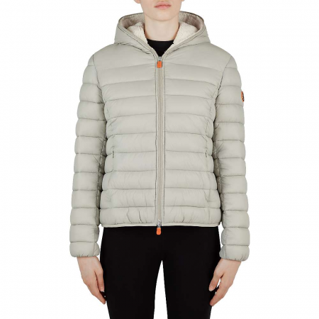 Save The Duck Women's Giga Sherpa Jacket - Frost Grey