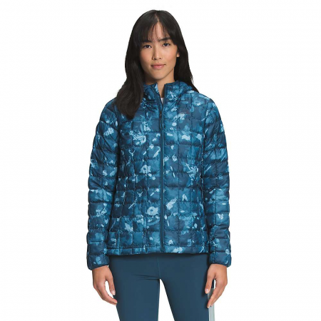 The North Face Women's Printed ThermoBall Eco Hoodie - Monterey Blue Scattershot Print