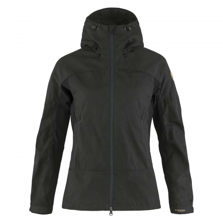 Fjallraven Women's Abisko Lite Trekking Jacket - Dark Grey/Black