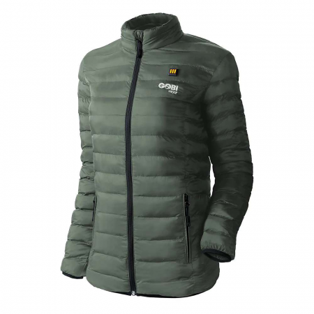 Gobi Heat Women's Wolf 3 Zone Heated Puffer Jacket - Moss