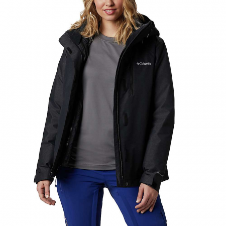 Columbia Women's Whirlibird IV Interchange Jacket - Black Crossdye / Black