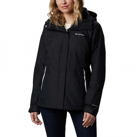 Columbia Women's Bugaboo II Fleece Interchange Jacket - Black / White / Black