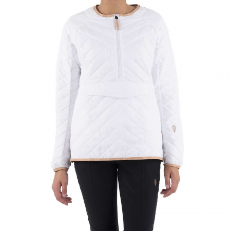 Indygena Women's Skyla 1/2 Zip-Up - Daisy White