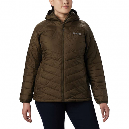 Columbia Titanium Women's Snow Country Hooded Jacket - Olive Green