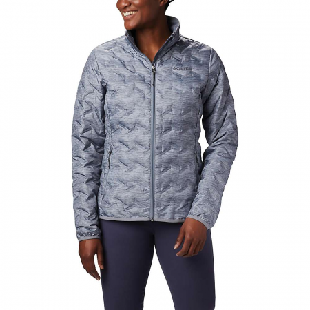 Columbia Women's Delta Ridge Down Jacket - Tradewinds Grey Heather Print