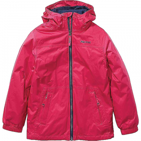 Marmot Kids' PreCip Eco Comp Jacket - Very Berry / Arctic Navy