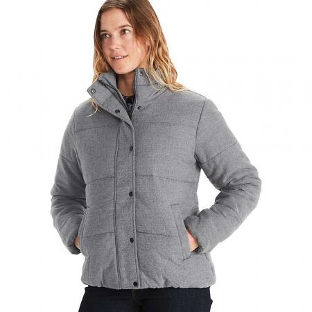 Marmot Women's Lanigan Insulated Flannel Jacket - Dark Steel Heather