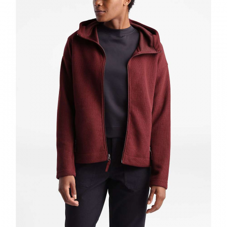 The North Face Women's Sibley Fleece Hoodie - Deep Garnet Red Heather