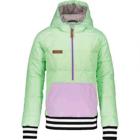 Obermeyer Girls' Peri Down Anorak - Neo Mint