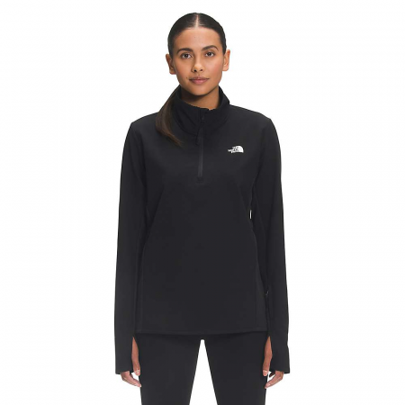 The North Face Women's Treadway Hybrid with FUTUREFLEECE 1/4 Zip Jacke - TNF Black