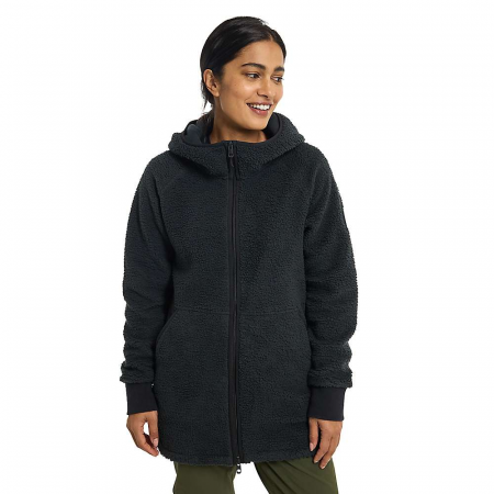 Burton Women's Minxy Full Zip Fleece Jacket - True Black Sherpa