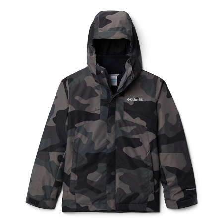 Columbia Boys' Bugaboo II Fleece Interchange Jacket - Black Mod Camo