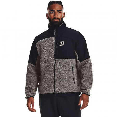 Under Armour Men's Mission Boucle Swacket - Pewter Medium Heather / Black / Pewter