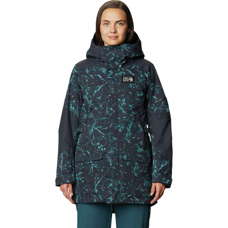 Mountain Hardwear Women's Firefall/2 Insulated Parka - Dark Storm Glitch Print