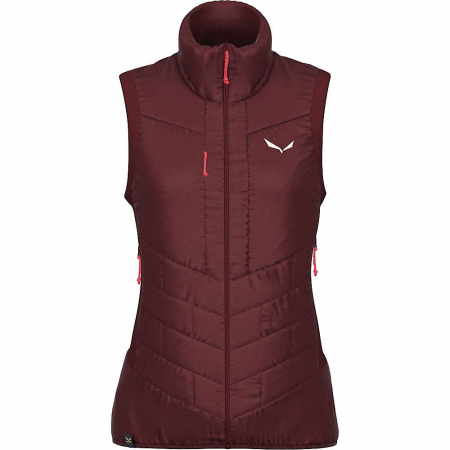 Salewa Women's Ortles Hybrid TIROL WOOL Responsive Vest - Syrah