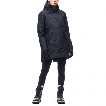 Indyeva Women's Touman Mid Length Parka - Black