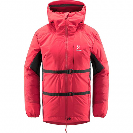 Haglofs Women's Nordic Expedition Down Hood Jacket - Scarlet Red / Dala Red