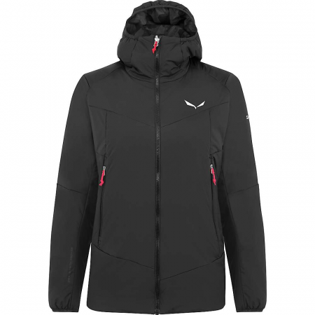 Salewa Women's Ortles TWR Stretch Hood Jacket - Black Out