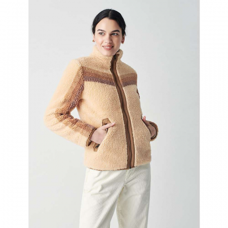 Faherty Women's Apres Dream Fleece Jacket - Tahoe Brown