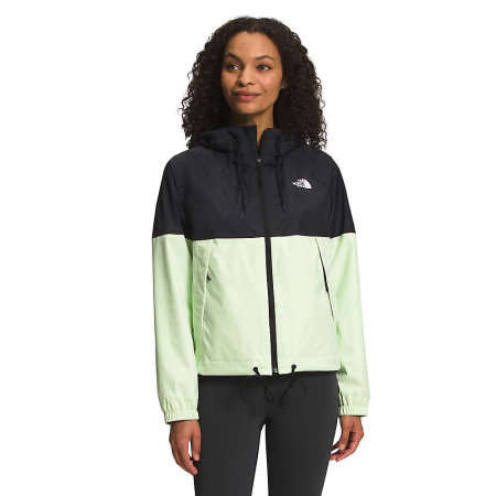 The North Face Women's Antora Rain Hoodie - TNF Black / Lime Cream