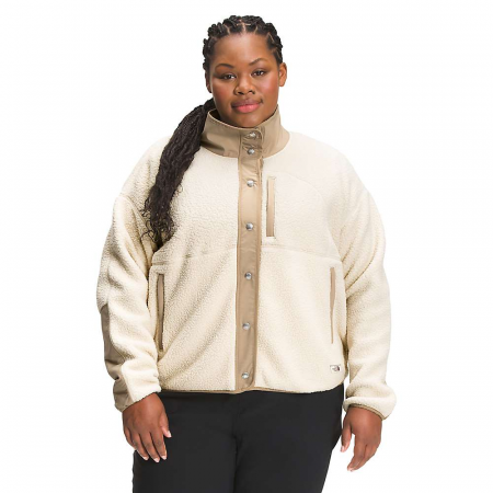 The North Face Women's Plus Cragmont Fleece Jacket - Bleached Sand / Hawthorne Khaki