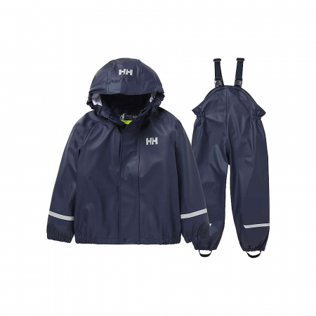 Helly Hansen Kids' Bergen 2.0 Pu Rain Set - Navy