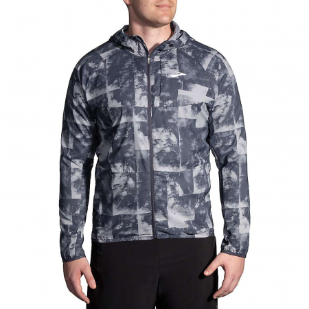 Brooks Men's Canopy Jacket - Concrete Cloud Dye Print