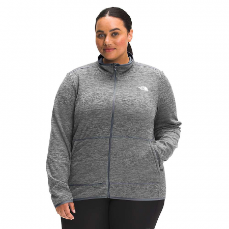 The North Face Women's Plus Canyonlands Full Zip Jacket - TNF Medium Grey Heather