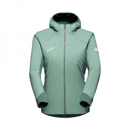 Mammut Women's Rime Light IN Flex Hooded Jacket - Jade - Dark Jade