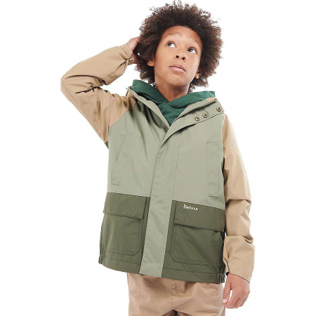 Barbour Boys' Cheviot Showerproof Jacket - Olive