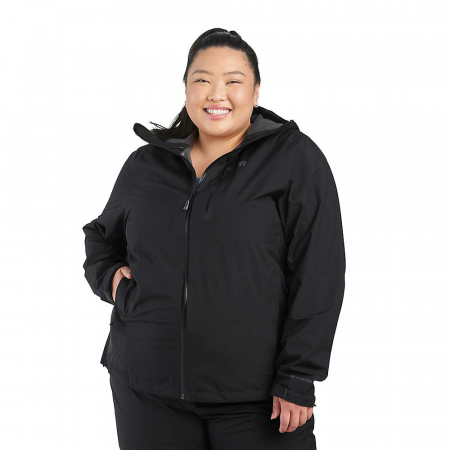 Outdoor Research Women's Aspire II Rain Jacket - Plus - Black