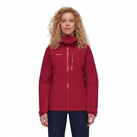 Mammut Women's Alto Guide HS Hooded Jacket - Blood Red