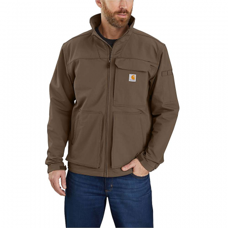 Carhartt Men's Super Dux Relaxed Fit Lightweight Mock-Neck Jacket - Coffee