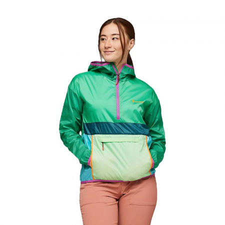 Cotopaxi Women's Teca Half-Zip Windbreaker Hoodie - Rolling Hills