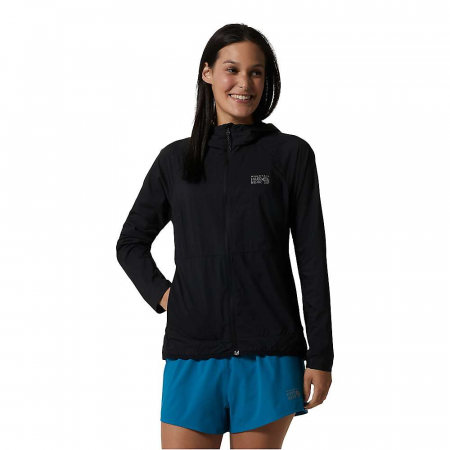 Mountain Hardwear Women's Kor Airshell Full Zip Hoody - Black