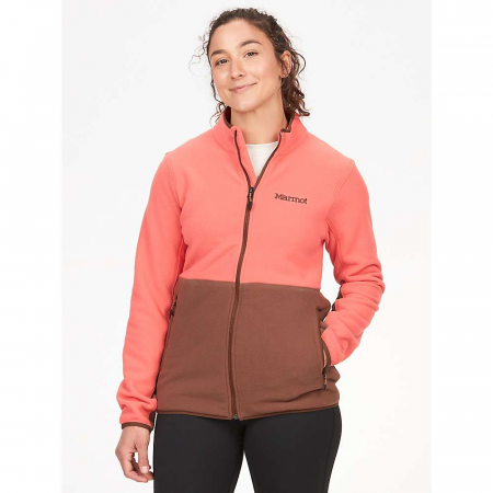 Marmot Women's Rocklin Full Zip Jacket - Grapefruit / Pinecone