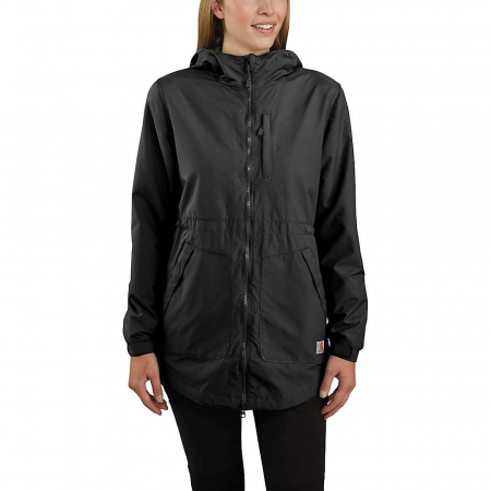 Carhartt Women's Rain Defender Relaxed Fit Lightweight Coat - Black